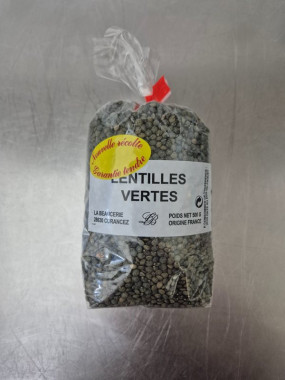 Lentilles vertes du Puy, flageolets