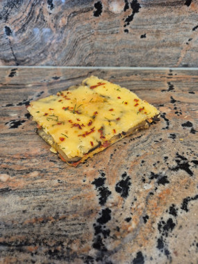 Pizza aubergine confite